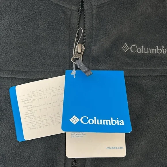 New Columbia Youth Size XL Black Fleece Full Front Zip Closure Jacket - Picture 6 of 8